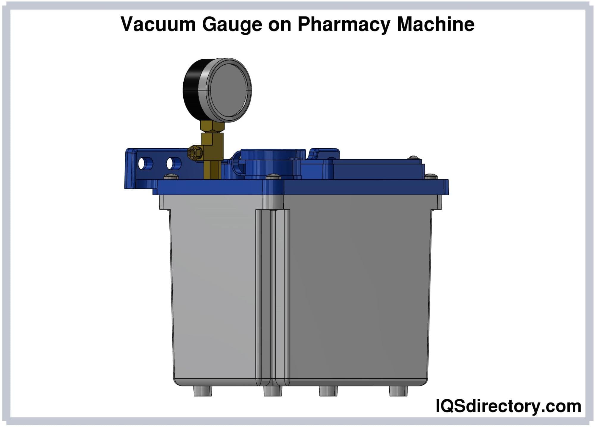 Vacuum Gauge on Pharmacy Machine
