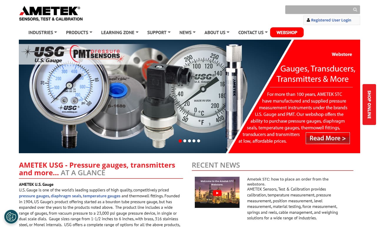 AMETEK® U.S. Gauge AMETEK® U.S. Gauge